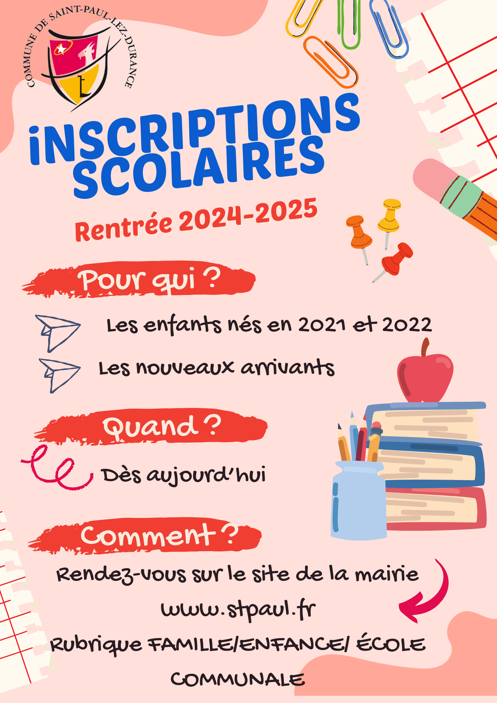 Rentrée scolaire 2025 inscription 6